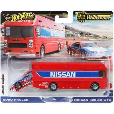 Hot Wheels Premium Car Culture Team Transport Nissan Euro Hauler and '94 300 ZX GTS 