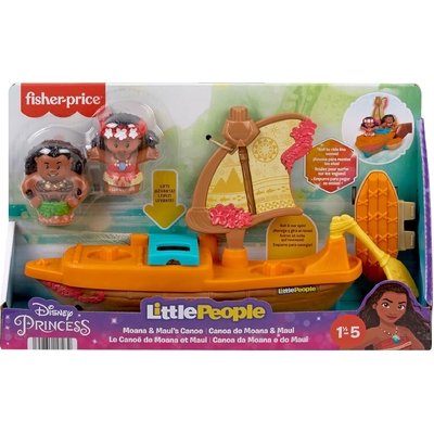 Fisher-Price Little People Disney Princess Moana & Maui’s Canoe Playset