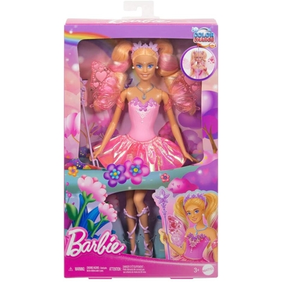 Barbie Fantasy Fairy Doll With Color-Change Wings And Outfit JCP76