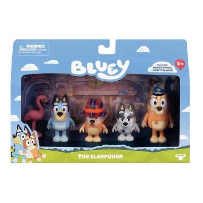 Bluey The Sleepover Figurines 4 Pack