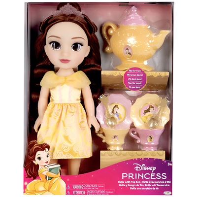 Disney Princess Doll with Tea Set - Belle