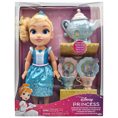 Disney Princess Doll with Tea Set - Cinderella