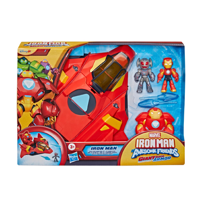 Marvel Iron Man and His Awesome Friends Giant-Sized Armor Iron Jet Playset