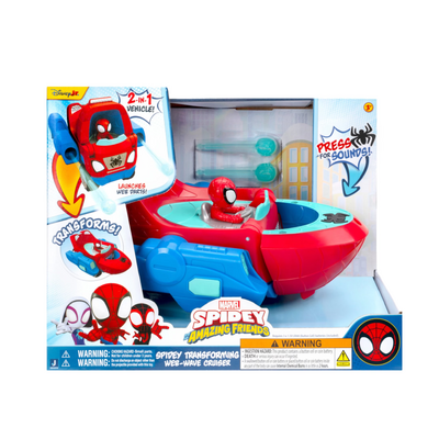 Disney Spidey And His Amazing Friends Transforming Web Wave Crawler
