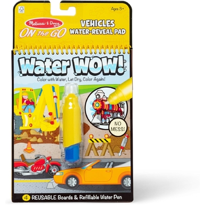 Melissa & Doug On the Go Travel Activity Book Water Wow! Vehicle