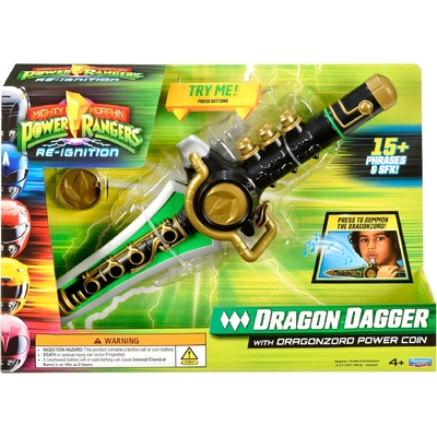 Power Rangers Re-Ignition Role Play Dragon Dagger with Dragonzord Power Coin