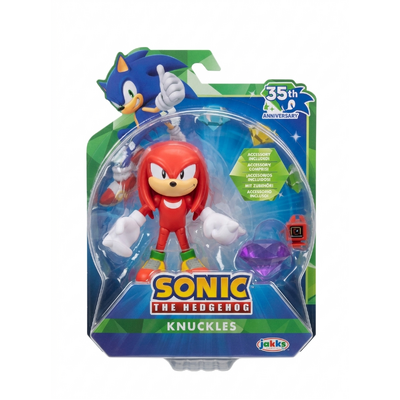 Sonic The Hedgehog Knuckles 4inch Articulated Figure 35th Anniversary (Wave 26)