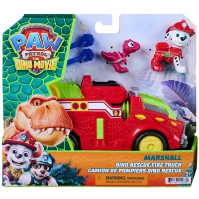 PAW Patrol: The Dino Movie Vehicle Marshall Dino Rescue Firetruck