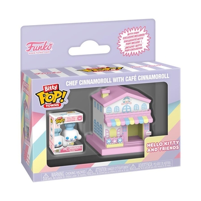 Funko Bitty Pop! Towns Hello Kitty and Friends Chef Cinnamoroll with Café