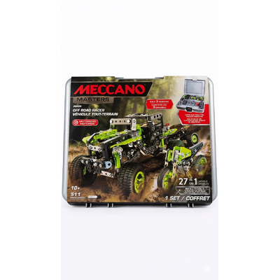 Meccano Masters Off Road Racer S.T.E.A.M Building Kit, 511 Parts