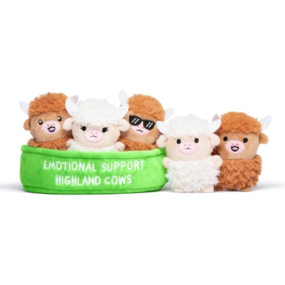 Emotional Support Highland Cows Plush Set