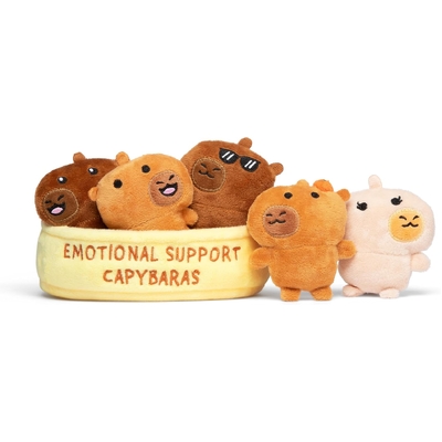 Emotional Support Capybaras Plush Set