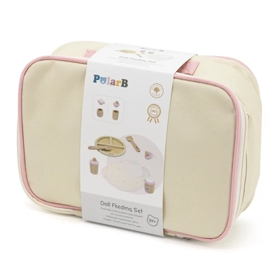 PolarB Wooden Doll Feeding Set