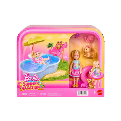 Barbie Summer Vacation Chelsea Pool Party Playset