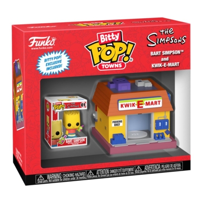 Funko Bitty Pop! Towns The Simpsons Bart Simpson & Kwik-E-Mart