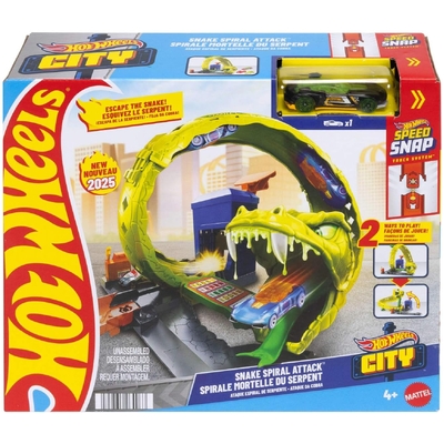 Hot Wheels City Snake Spiral Attack Playset