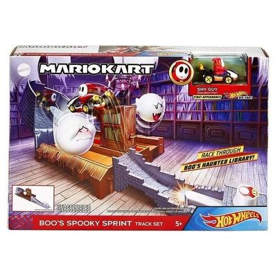 Hot Wheels Mario Kart Boo's Spooky Sprint Track Set