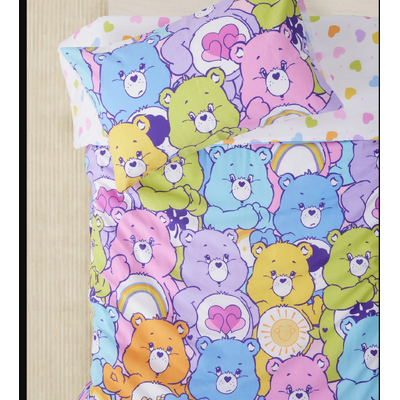 Care Bears Quilt Cover Set Cotton Single Bed 
