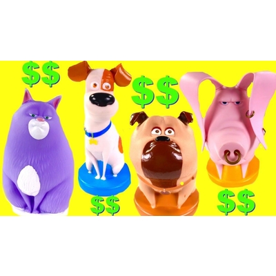 Secret Life of pets - Coin bank - Choose from 4 characters (Mel, Max, Chloe)