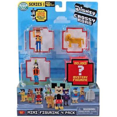 Disney Crossy Road Series 1 Mini Figurine 4 Pack [Pack: 3]