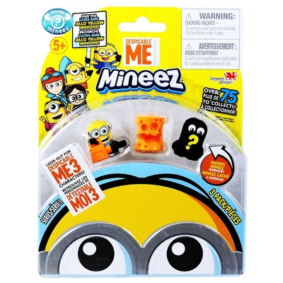 Minions Despicable Me 3 Mineez Series 1 Deluxe Character 3pk - Choose from list