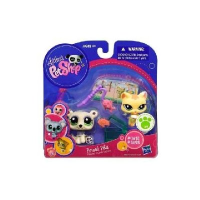 LPS Littlest Pet Shop Prized Pets Polar Bear #1821 Cat #1822  