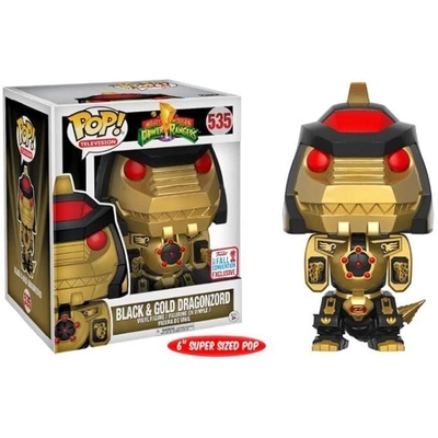 Funko Pop Power Rangers Dragonzord Black & Gold NYCC 2017 6" #535 Vinyl Figure