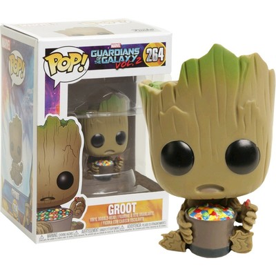 Funko Pop! Marvel Guardians of the Galaxy Groot With Candy Bowl #264 Vinyl Figure