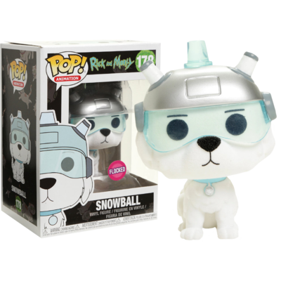 Funko Pop Rick and Morty Snowball Flocked #178 Vinyl Figure (Damaged box)