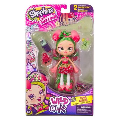 Shopkins S9 Wild Style Shoppies Doll - Pippa Melon