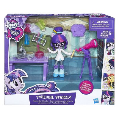 My Little Pony Equestria Girls Mini Twilight Sparkle Science Star Class Playset