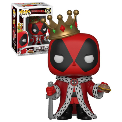 Funko Pop Marvel King Deadpool #326 Damaged Box