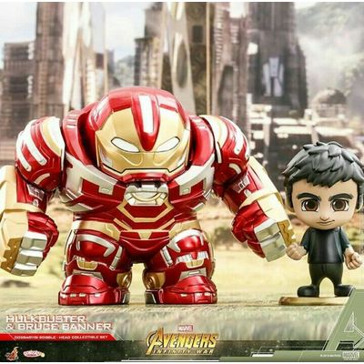 Cosbaby Hot Toys Avengers Infinity War Bruce Banner & Hulkbuster Collectable 2-Pack