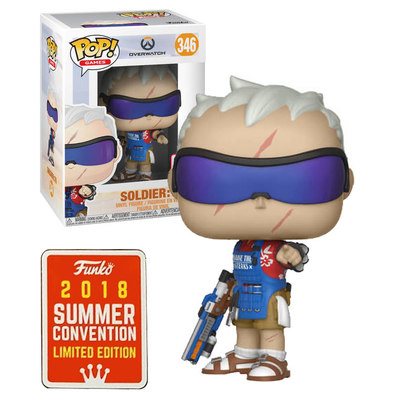 Funko Pop Overwatch Soldier:76 Grillmaster 2018 SDCC #346