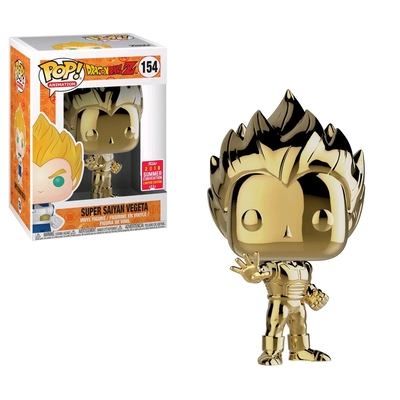 Funko Pop Dragonball Z Super Saiyan Chorme Gold Vegeta 2018 SDCC #154