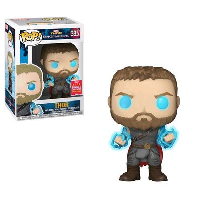 Funko Pop Marvel Thor Ragnarok With Odin Glow In Dark 2018 SDCC #335