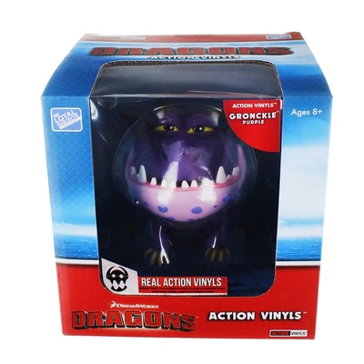 The Loyal Subjects How to Train Your Dragon Action Gronckle Purple Vinyl Figure