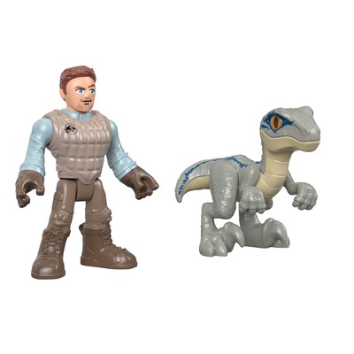 Imaginext Jurassic World Pack Owen + Blue
