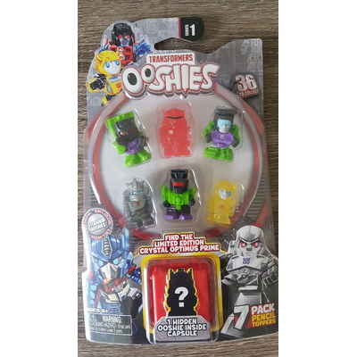 Transformers Ooshies Series 1 Pencil toppers 7 Pack figures [Pack: 3]