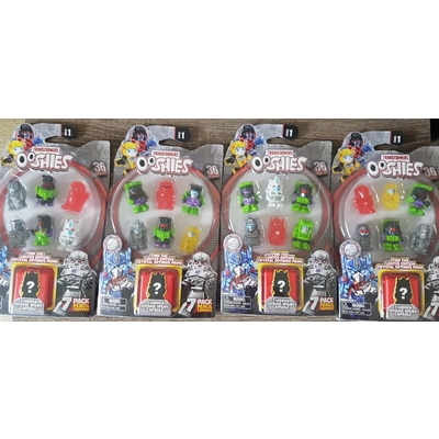 Transformers Ooshies Series 1 Pencil toppers 7 Pack figures- Set of 4