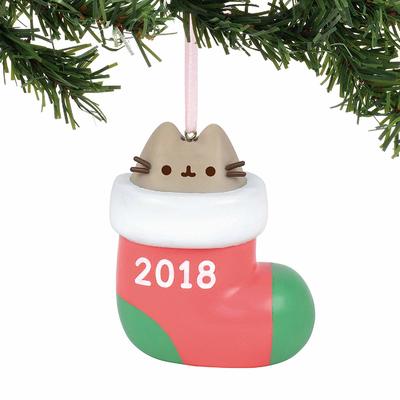 Gund Pusheen Christmas Ornaments - Choose from 4 (Stocking, Reindeer, Sweater)