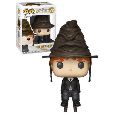 Funko POP Harry Potter Ron Weasley With Sorting Hat #72 Vinyl Figure