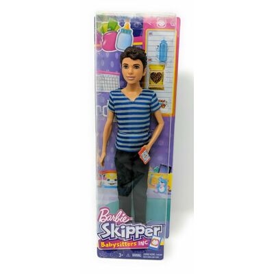 Barbie Skipper Babysitters inc Boy Doll /& Accessories with Cell Phone /& Bottle