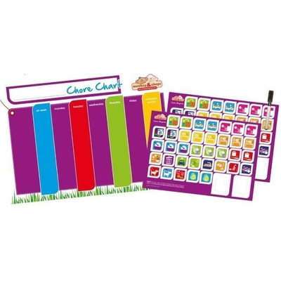 Monkey & Chops Chore Chart Magnetic Board (Perfect for the Fridge)