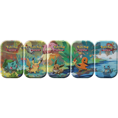 PokemonTCG Kanto Friends Mini Tin Set of 5