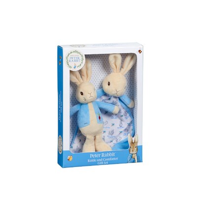 Peter Rabbit Rattle & Comfort Blanket Gift Set