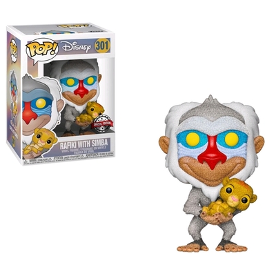 Funko Pop Lion King Rafiki With Simba Diamond Glitter 301 Vinyl - roblox legends six figure pack buy online in qatar kids