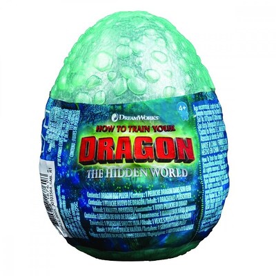 How To Train Your Dragon Hidden World Plush Dragon In Egg [Color: Light Green]