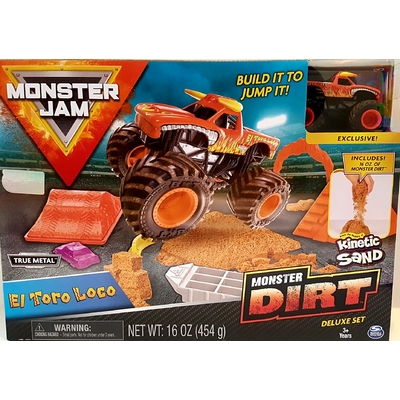 Monster Jam Dirt Deluxe Set With Kinetic sand [Pack: El Toro Loco]
