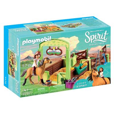 Playmobil Spirit Riding Free Lucky & Spirit with Horse Stall 57pc